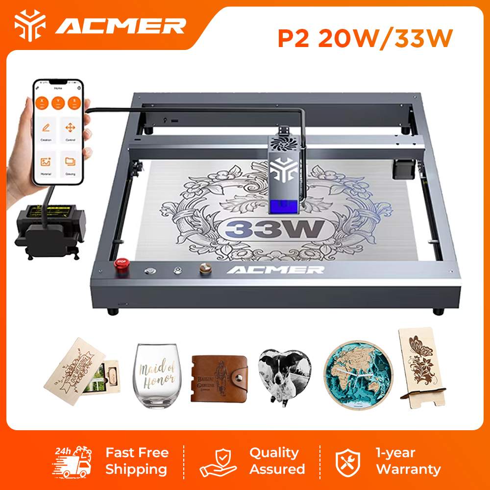Industrial Laser Engraving Machine - Лазерный гравер и резак ACMER P2