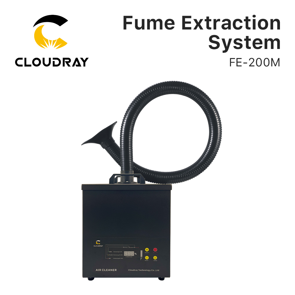 Industrial Laser Cutting - Система вытяжки дыма Cloudray FE-200M для