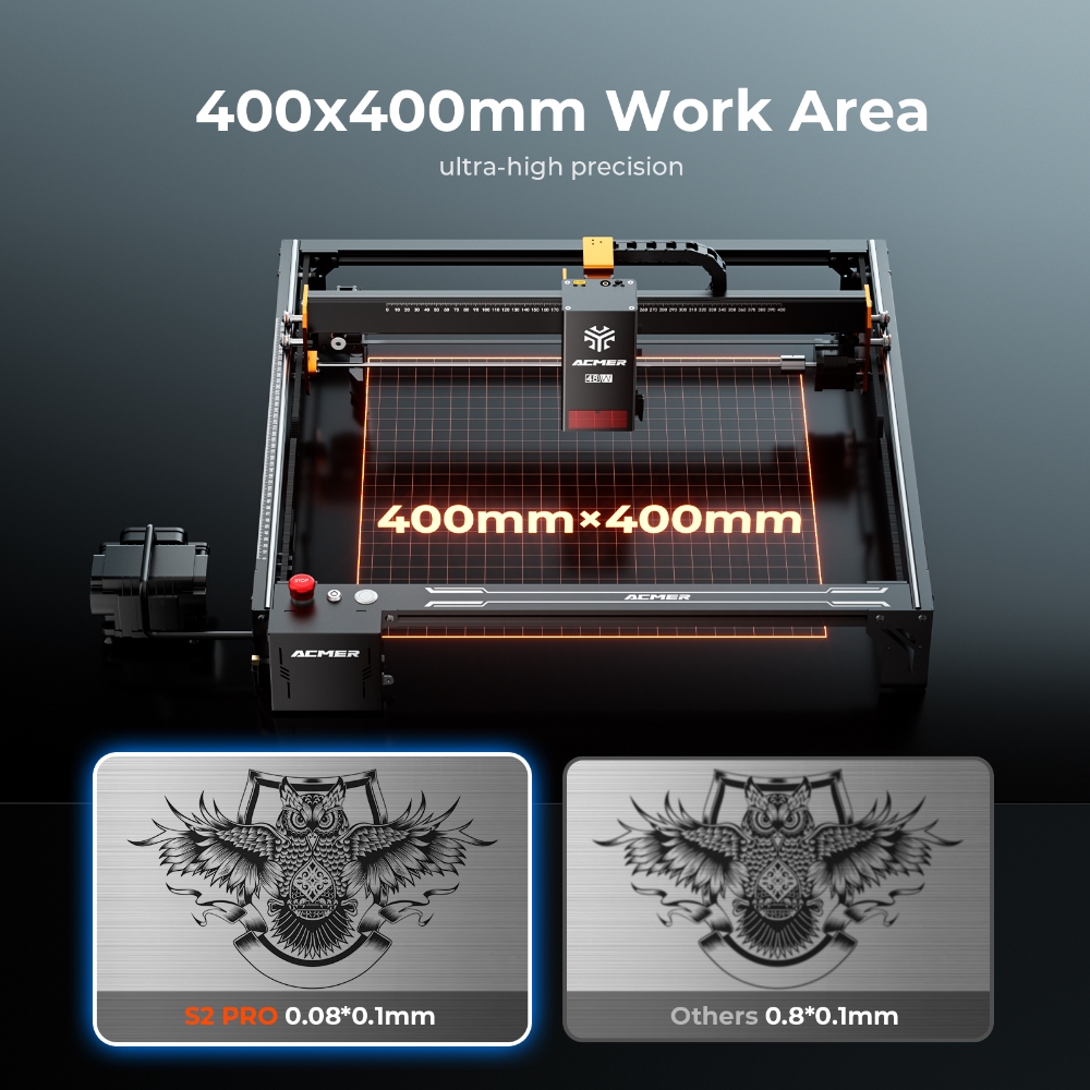Лазерный гравер ACMER S2 PRO 3 – обзор и цена Industrial Laser Engraving Machine